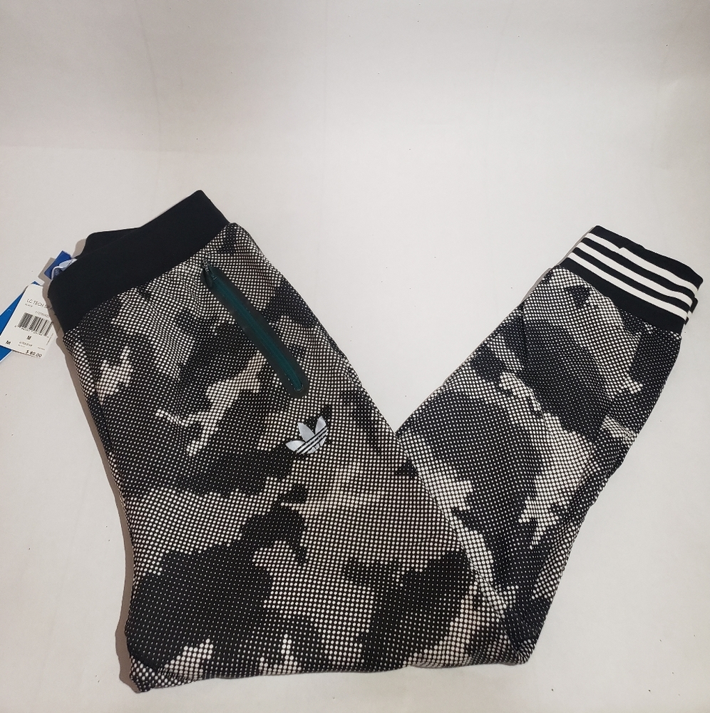 Adidas Low-Crotch Print Tech Sweat Pants New